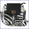 Állatmintás merev válltáska, műbőr, zebra lupusbag-hu 1