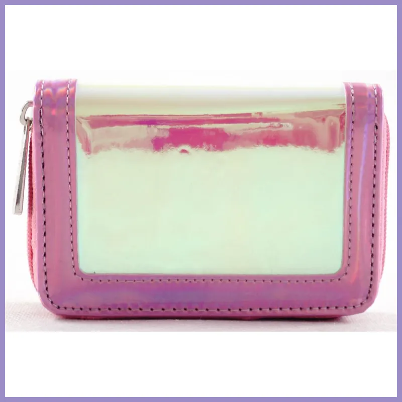 David Jones női pénztárca, fémesen fénylő, rózsaszín lupusbag-hu 1