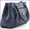 Duplarekeszes női kézitáska, műbőr, kék lupusbag-hu 2