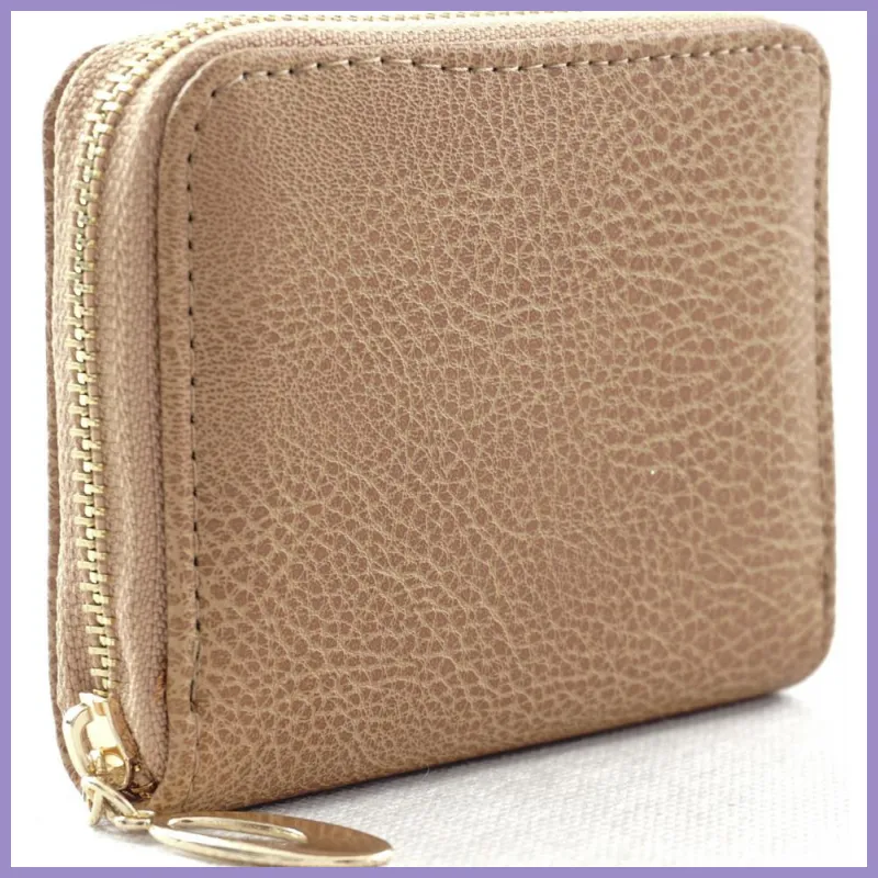 Egyszerű női pénztárca, műbőr, barna lupusbag-hu 2