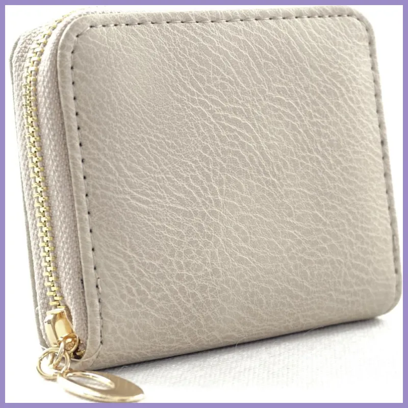 Egyszerű női pénztárca, műbőr, bézs lupusbag-hu 2