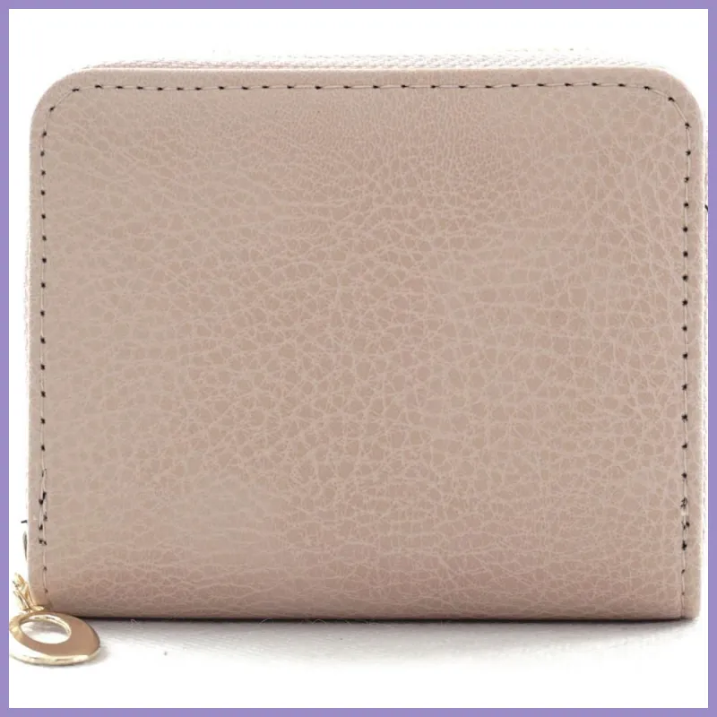 Egyszerű női pénztárca, műbőr, rózsaszín lupusbag-hu 1