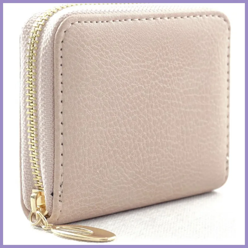 Egyszerű női pénztárca, műbőr, rózsaszín lupusbag-hu 2