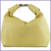Elegáns oldaltáska gyűrt anyagból, műbőr, sárga lupusbag-hu 3