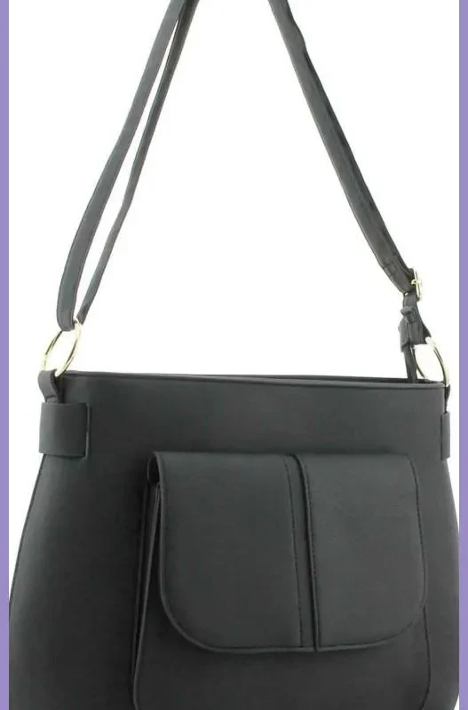 Fekete női oldaltáska