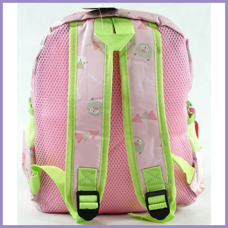 Gyerektáska kisállatos mintával, poliészter, rosé lupusbag-hu 3