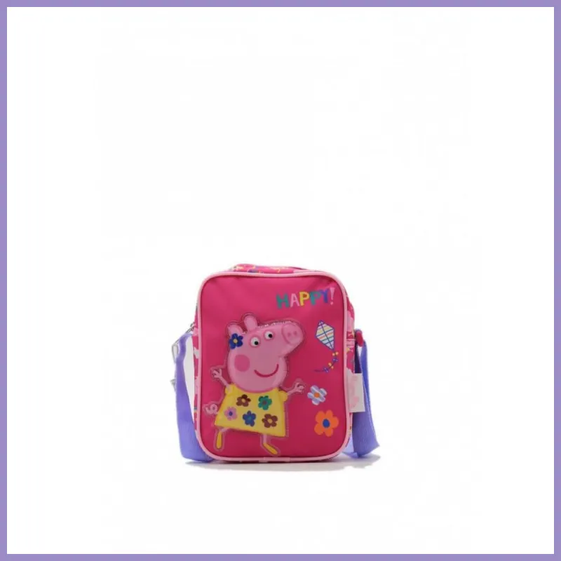 Gyermek válltáska, Pappa Pig, poliészter, rózsaszín lupusbag-hu 1