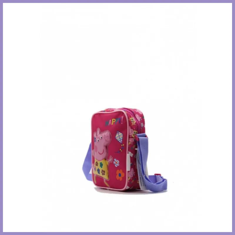 Gyermek válltáska, Pappa Pig, poliészter, rózsaszín lupusbag-hu 2