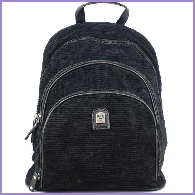 Laptop hátitáska, poliészter, fekete, utazó hátizsák lupusbag-hu 1