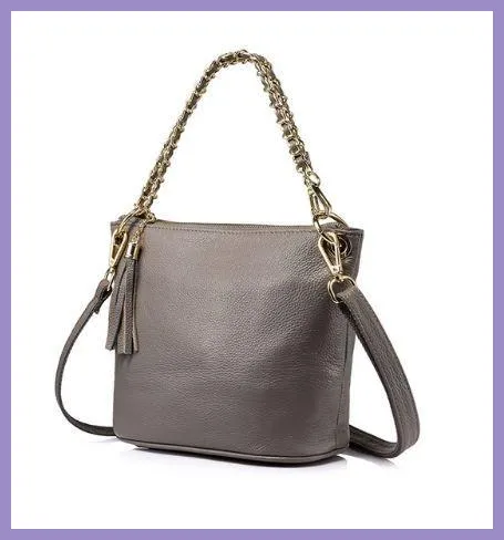 Női bőr válltáska