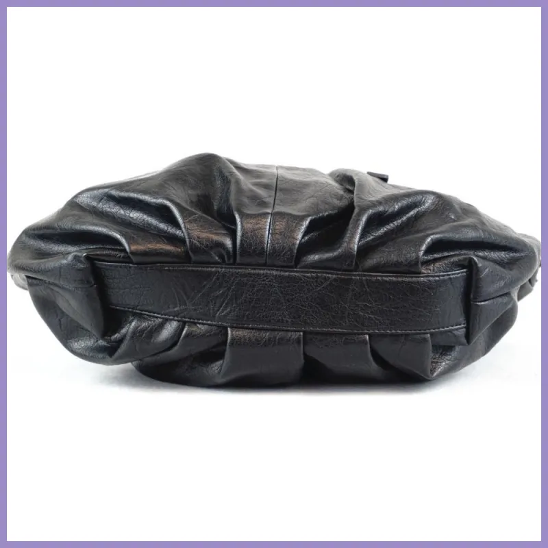 Női egyszerű shopper válltáska, műbőr, fekete lupusbag-hu 4