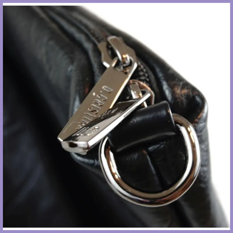 Női egyszerű shopper válltáska, műbőr, fekete lupusbag-hu 7