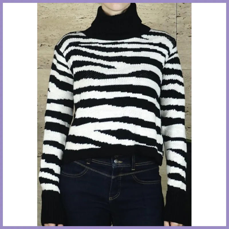 Női garbó, rövid derekú, fekete lupusbag-hu 2