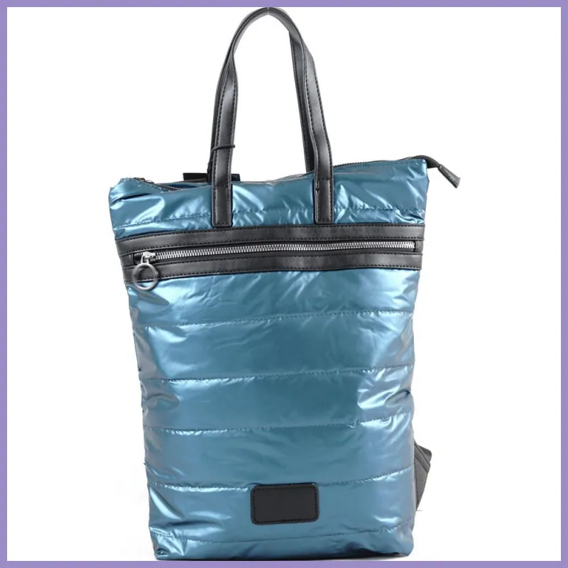 Női hátitáska (kézitáskaként is hordható), vízhatlan, kék lupusbag-hu 1