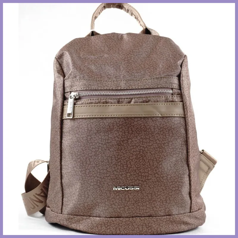 Női hátitáska Micussi, poliészer, barna lupusbag-hu 1