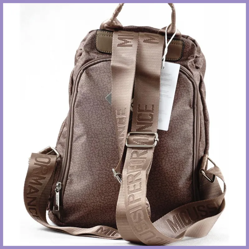 Női hátitáska Micussi, poliészer, barna lupusbag-hu 3