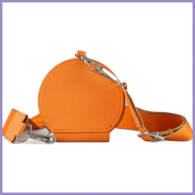 Női keresztpántos pénztárca, műbőr, narancssárga lupusbag-hu 1