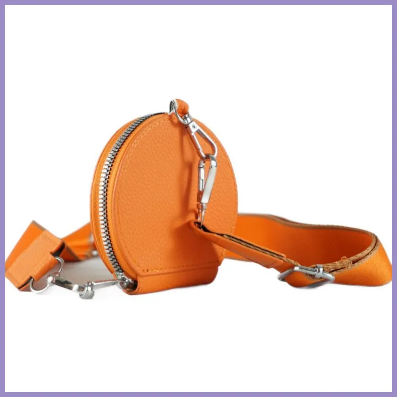 Női keresztpántos pénztárca, műbőr, narancssárga lupusbag-hu 2