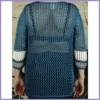 Női nagyméretű horgolt felső, türkiz lupusbag-hu 3