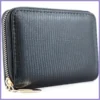 Női pénztárca kígyóbőr mintával, műbőr, fekete lupusbag-hu 2