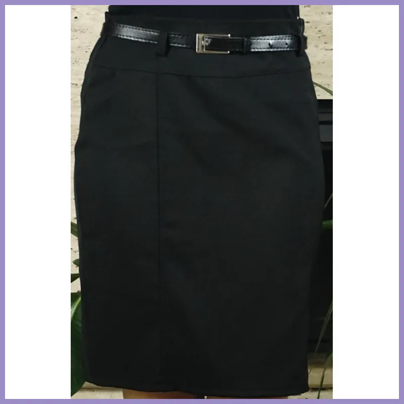 Női szoknya övvel, fekete lupusbag-hu 1