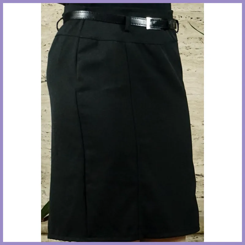 Női szoknya övvel, fekete lupusbag-hu 2