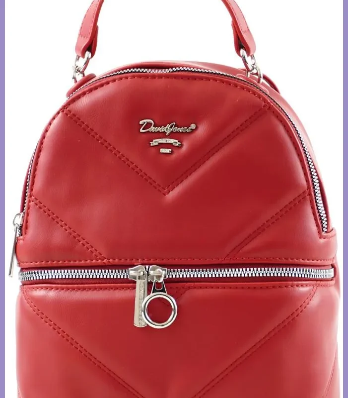 Piros női hátizsák