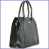 Silvia Rosa tripla rekeszes merev válltáska, műbőr, fekete lupusbag-hu 2