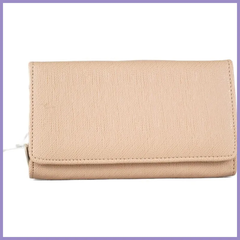 Sok rekeszes egyszerű női pénztárca, műbőr, bézs lupusbag-hu 1