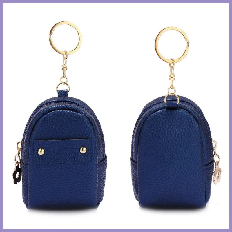 Táskadísz, hátizsák, műbőr, sötétkék lupusbag-hu 2