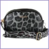 Tripla rekeszes női oldaltáska állatmintával, műbőr, leopárd lupusbag-hu 1