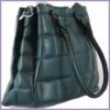 Tripla rekeszes női válltáska, műbőr, zöld lupusbag-hu 2