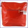 VIA55 egyszerű női válltáska, rostbőr, piros2 lupusbag-hu 4