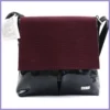 VIA55 elegáns női keresztpántos áthajtós táska, rostbőr, bordó lupusbag-hu 1