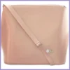 VIA55 elegáns női kis keresztpántos táska merev fazonban, rostbőr, rózsaszín lupusbag-hu 1