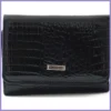 VIA55 női pénztárca, rövid fazon, bőr, fekete lupusbag-hu 1