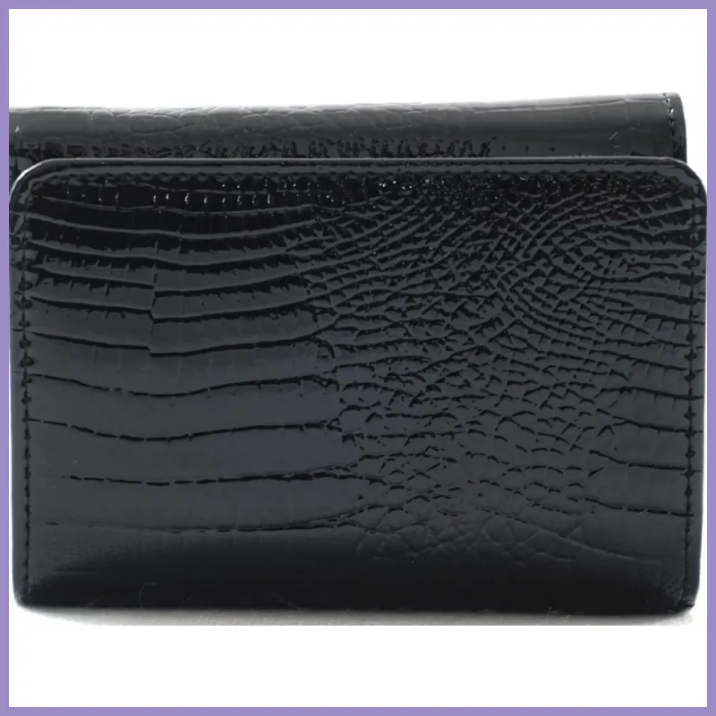 VIA55 női pénztárca, rövid fazon, bőr, fekete lupusbag-hu 3