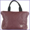 VIA55 női steppelt válltáska, rostbőr, bordó lupusbag-hu 1
