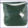 VIA55 női válltáska karikás füllel, rostbőr, zöld lupusbag-hu 4